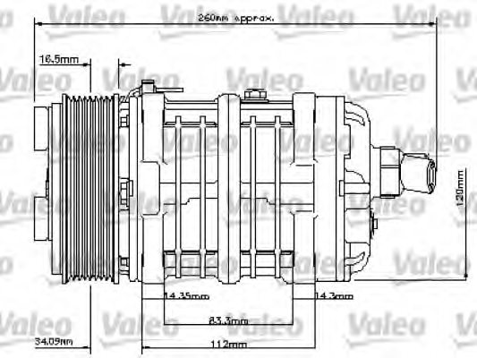 VALEO 815850 Compressor, air conditioning
